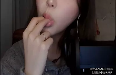ASMR  诱惑舔舐吮吸 手指 口腔按摩-ASMRPU