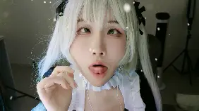 ASMR #Aki秋水 穹妹露脸cos-怼脸prpr+白丝足-ASMRPU